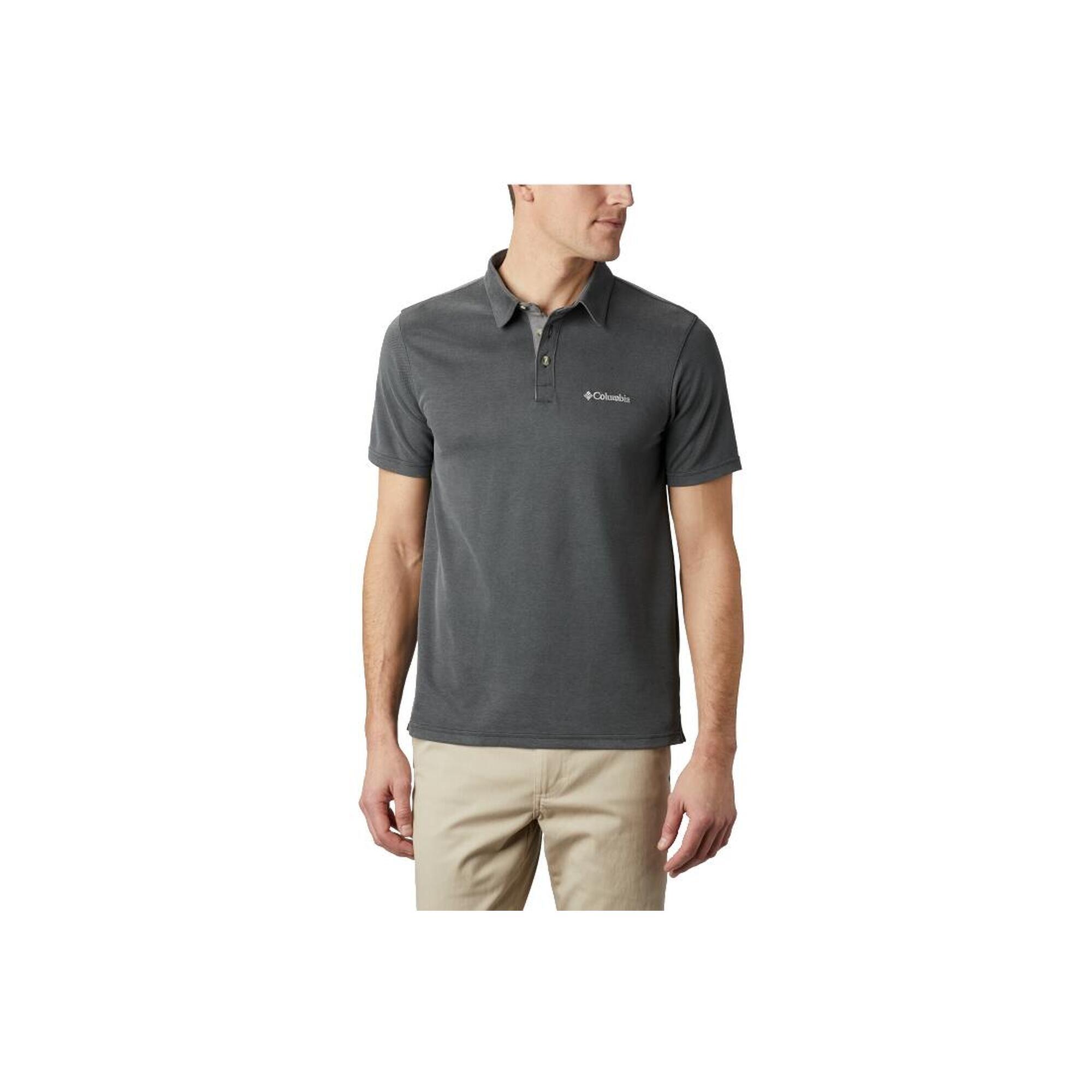 Polo de Manga Curta Homem Columbia Nelson Point Preto