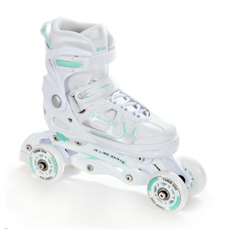 Patines 3 en 1 ajustables Spirit Blanco/Menta