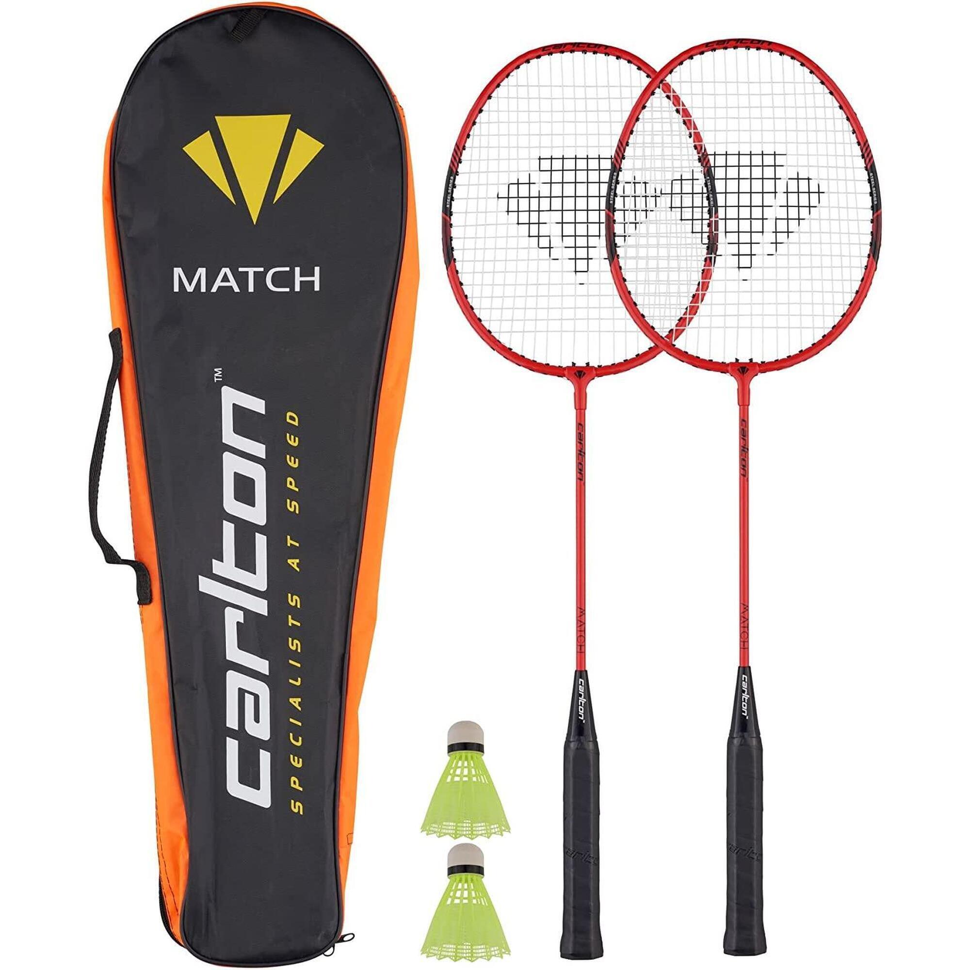 CARLTON Carlton Match 2 Player Badminton Racket Set With Shuttles and Carry bag