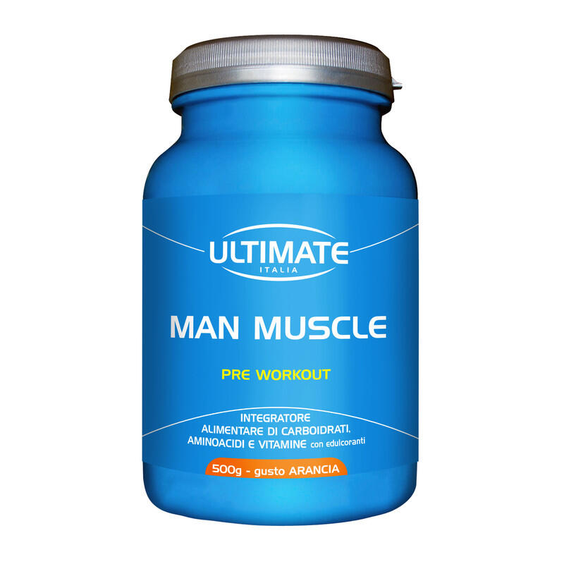 Integratore alimentare - MAN MUSCLE PRE-WORKOUT ARANCIA - 500g