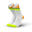 透氣高筒跑步運動襪 - Grades Green Orange 混色