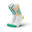 透氣高筒跑步運動襪 - Globes Orange Green 混色