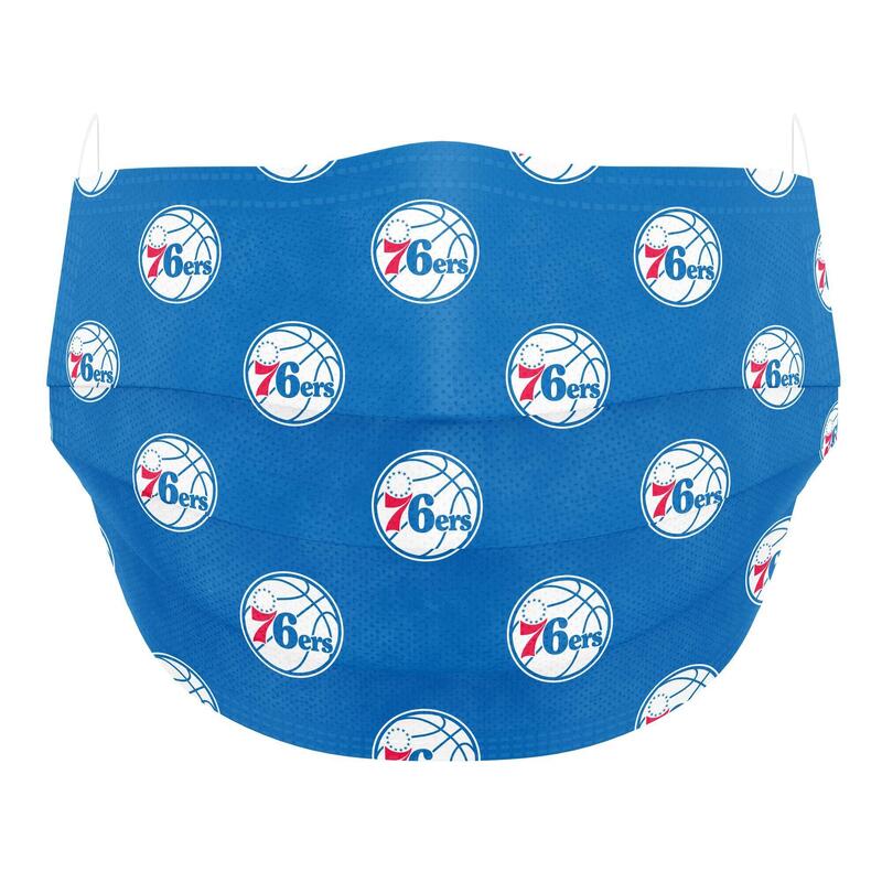 [2-pack] NBA Mask - 76ers - Disposable Mask (2 Designs x 5pc)
