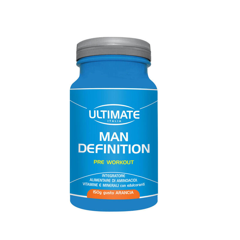 ULTIMATE ITALIA Integratore alimentare - MAN DEFINITION PRE-WORKOUT ARANCIA - 150g