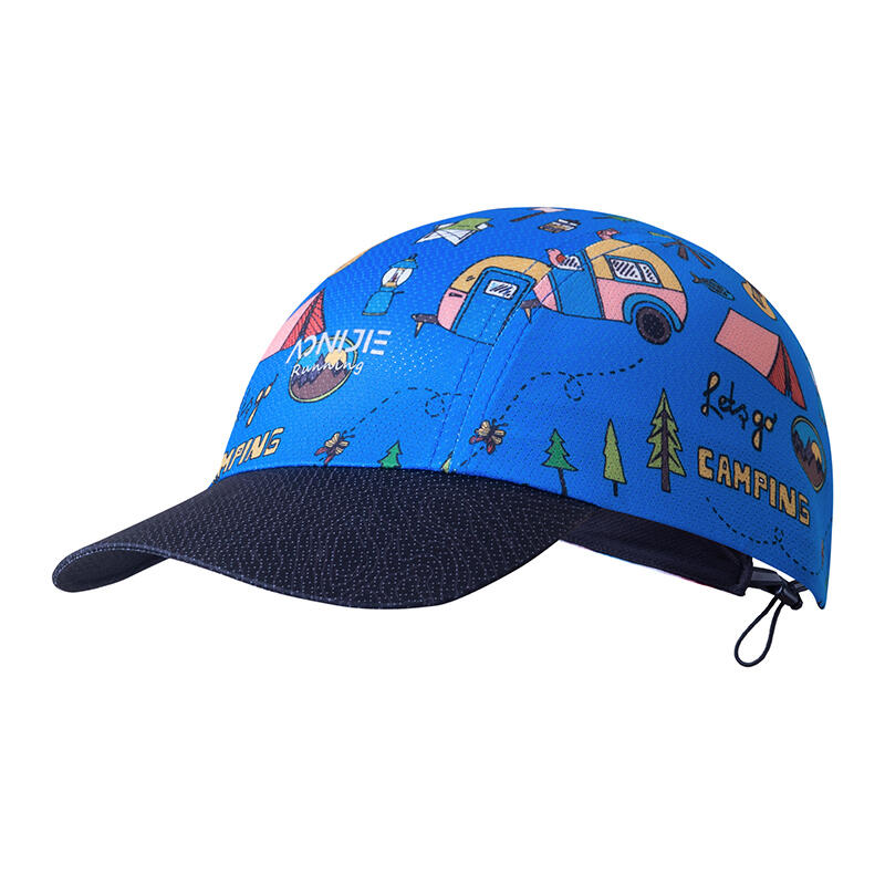 E4607 Ultralight Foldable Cap Sun Visor - Blue/Pattern