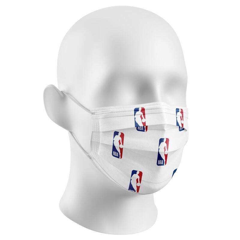 [兩包裝] NBA MASK 官方授權 「NBA」 三層式拋棄口罩 (單色10入)