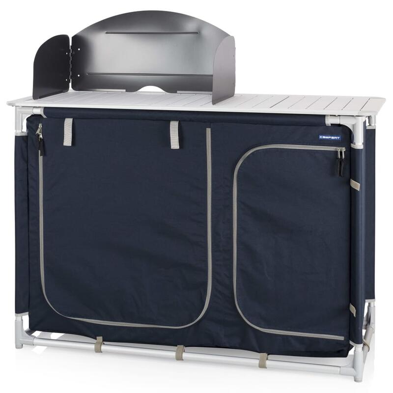 Campart Travel Buitenkeuken Alicante 121,5x82x114 cm blauw