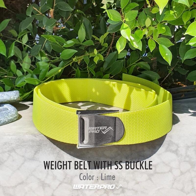 Diving Weight Belt with SS Buckle - Yellow