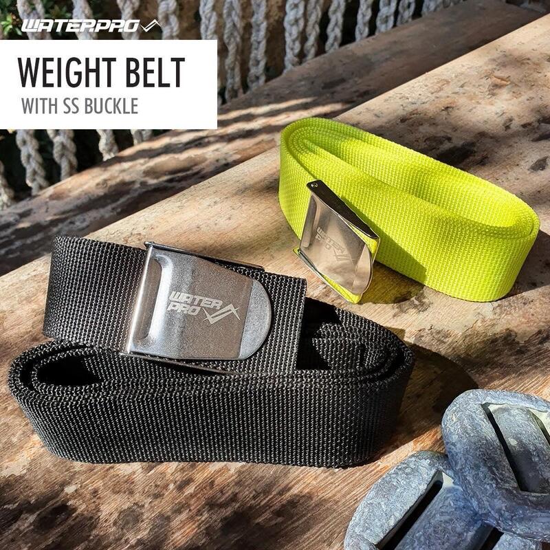Diving Weight Belt with SS Buckle - Black