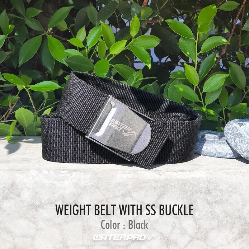 Diving Weight Belt with SS Buckle - Black