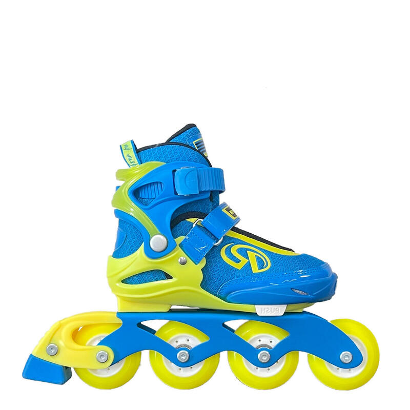 Verlengbare inline-skate voor kinderen, blauw, Rally