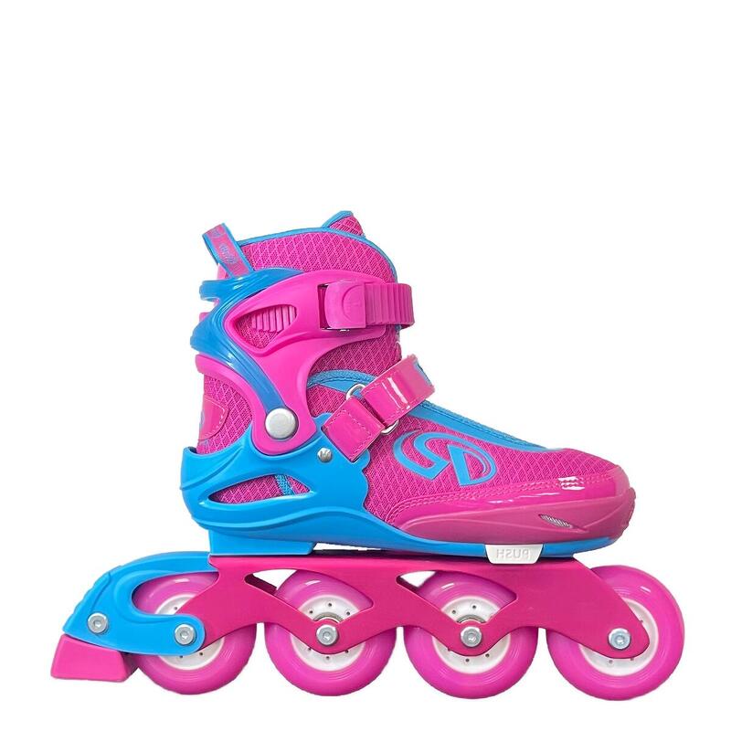 PATINES LÍNEA NIÑOS AJUSTABLE ROSA RALLY