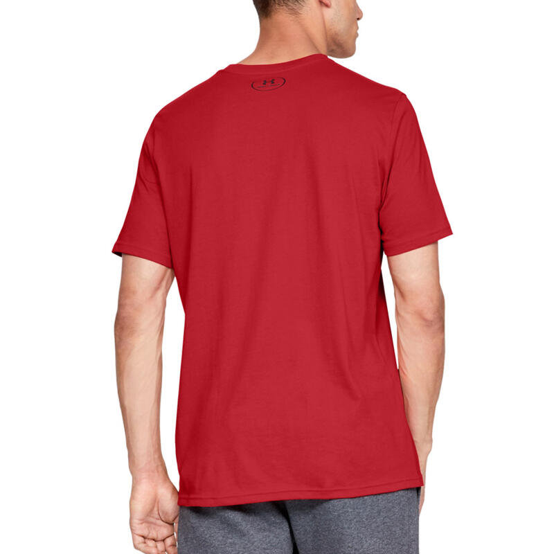 Camiseta caminar hombre Under Armour Boxed Sportstyle S/S, roja