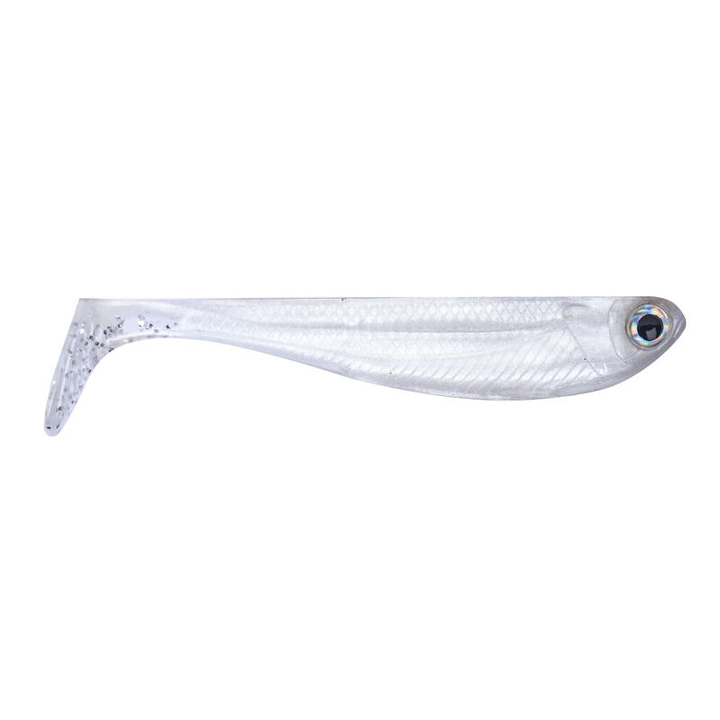 VINILO PESCA SPINNING R-SHAD 70 BLANCO PEARL WHITE 3GR.