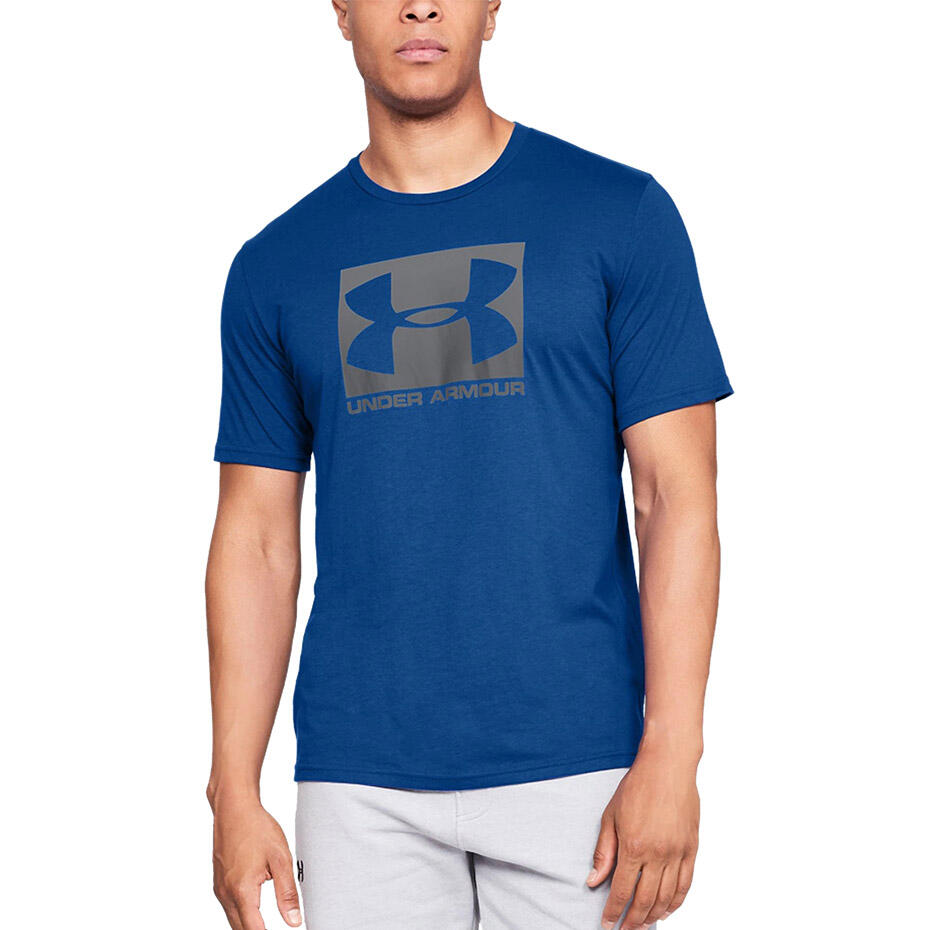 Heren Sportstyle Boxed Logo TShirt (Blauw) 3/6