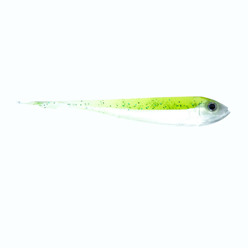 VINILO PESCA SPINNING R-FATLOW 105 LIME YELLOW 6 GR.