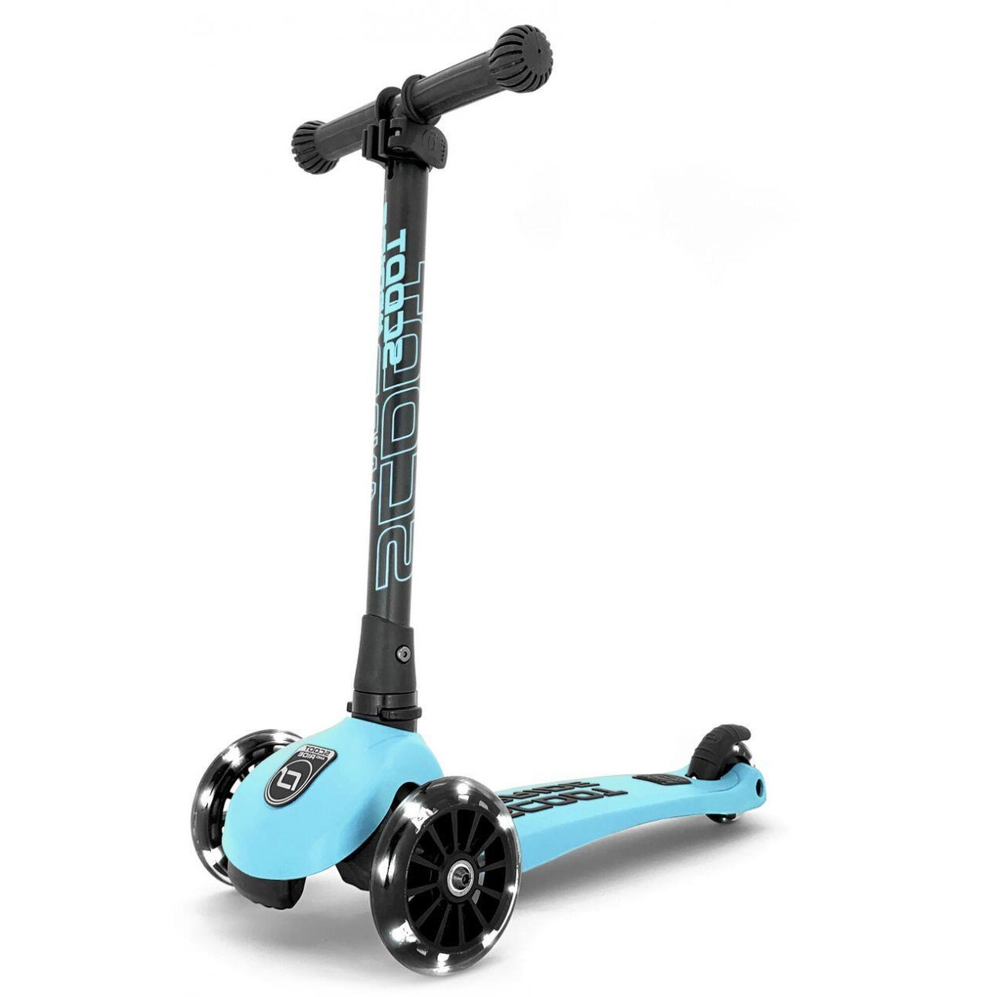 SCOOT AND RIDE Scooter Mini Scooter  Highwaykick 3 LED  Blueberry
