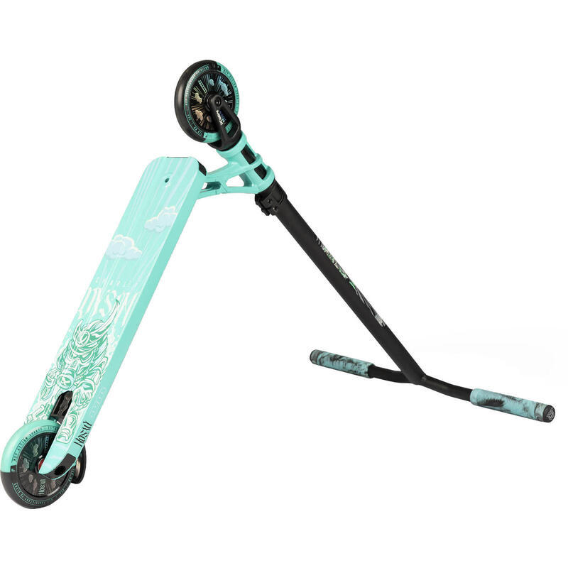 Trottinette TRougetinette freestyle  MGX Charley Dyson  Turquoise-Noir