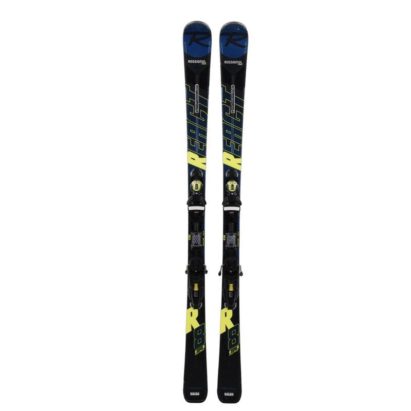RECONDITIONNE - Ski Rossignol React 8 + Fixations - BON