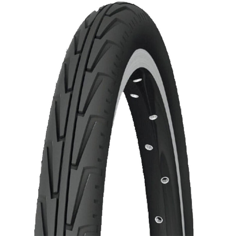 Pneumatico MICHELIN City 550A (22 X 1 3/8 - 37-490) Bianco/No - Perfetto Per Bici Città