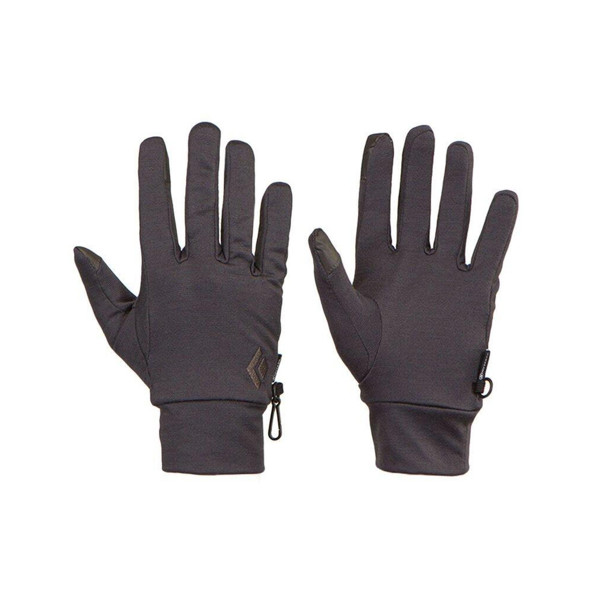 Rękawice trekkingowe męskie Black Diamond Lightweight Wooltech czarne