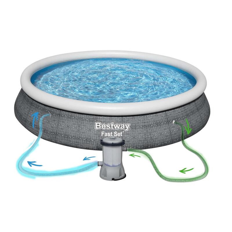 Piscina Natación Desmontable 9 en 1 Bestway Gris