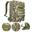 MOCHILA TÁTICA MILITAR MIL-TEC Camuflado Castanho 20L