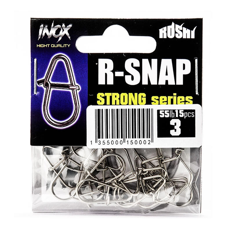 GRAPA DE PESCA R-SNAP INOX - X15 UNIDADES