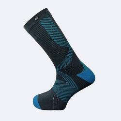 Chaussettes Imperméables Hautes TREK-LIGHT - Gris - à partir de laine Mérinos