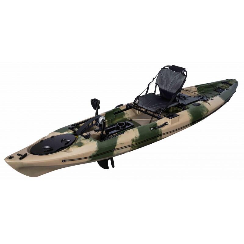 Kajak jednoosobowy wędkarski z napędem nożnym Scorpio kayak Pedal fish 12