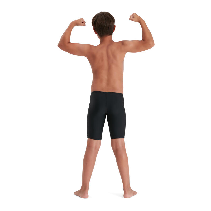 ECO ENDURAFLEX 小童 (6-14 歲) MEDLEY LOGO 及膝泳褲 - 灰色
