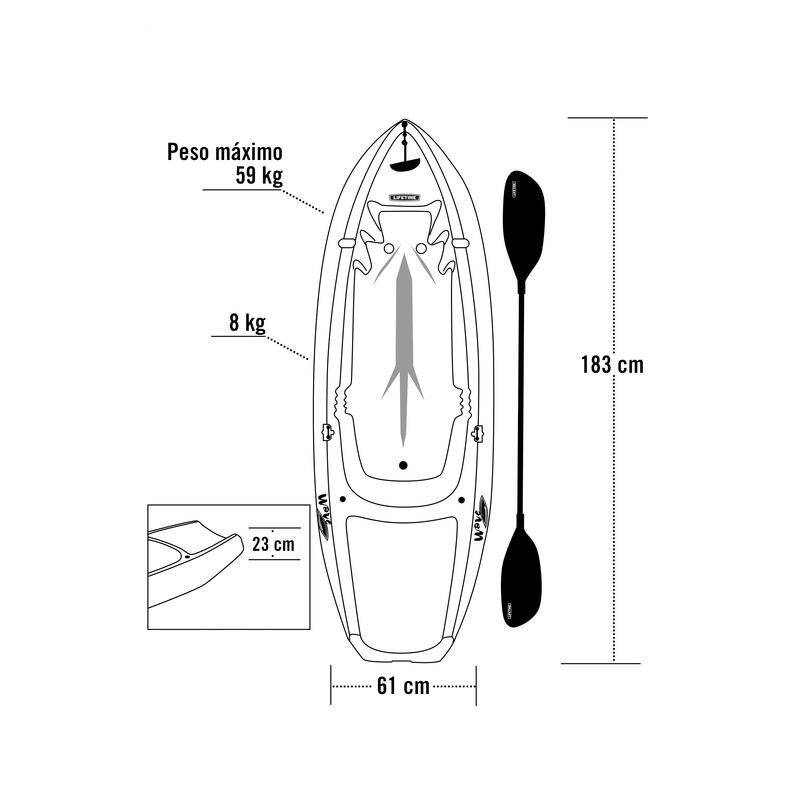 Kayak enfant 6 ft. Lifetime Wave™ #90841