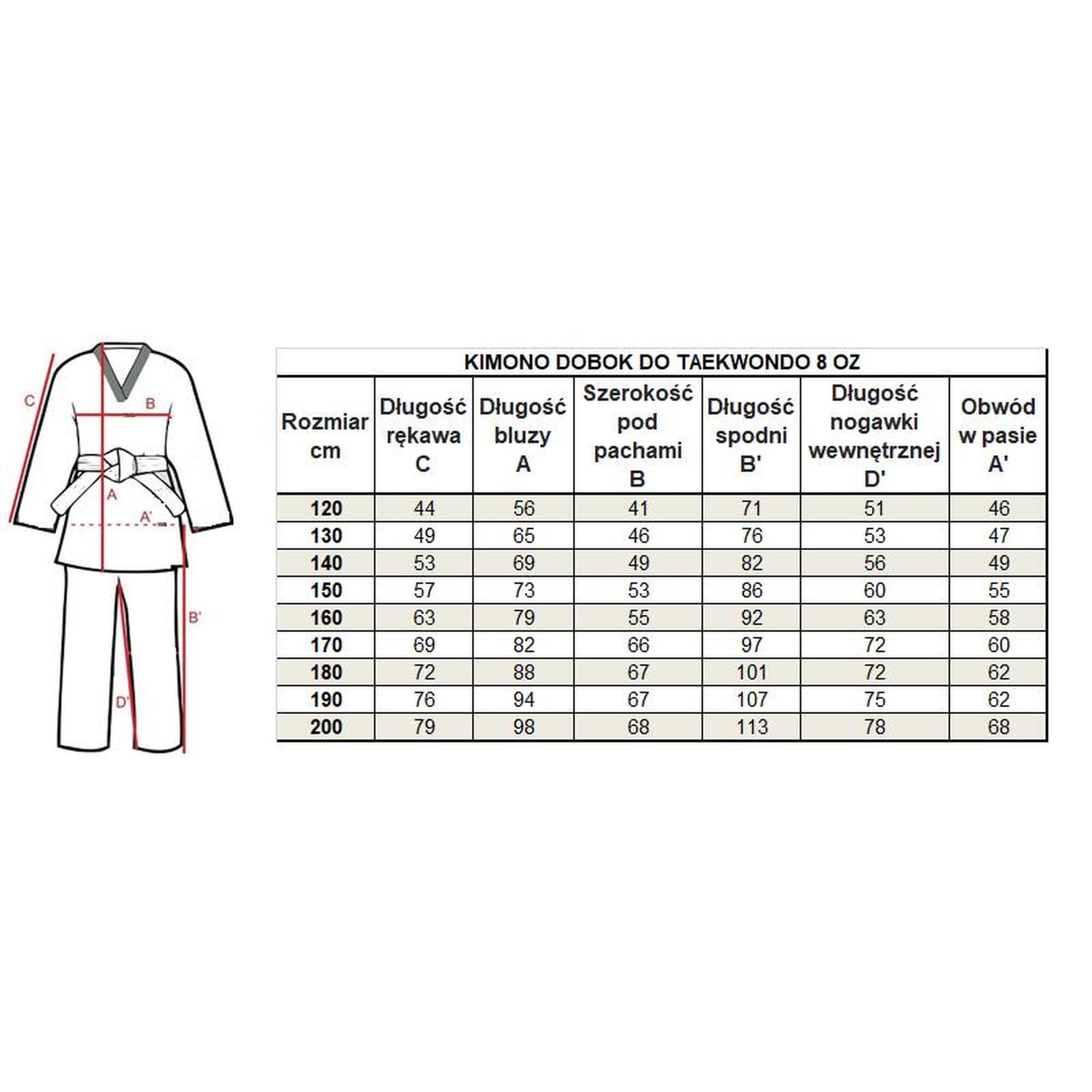 Kimono do Taekwondo WTF Evolution Professional Equipment dobok 8 OZ