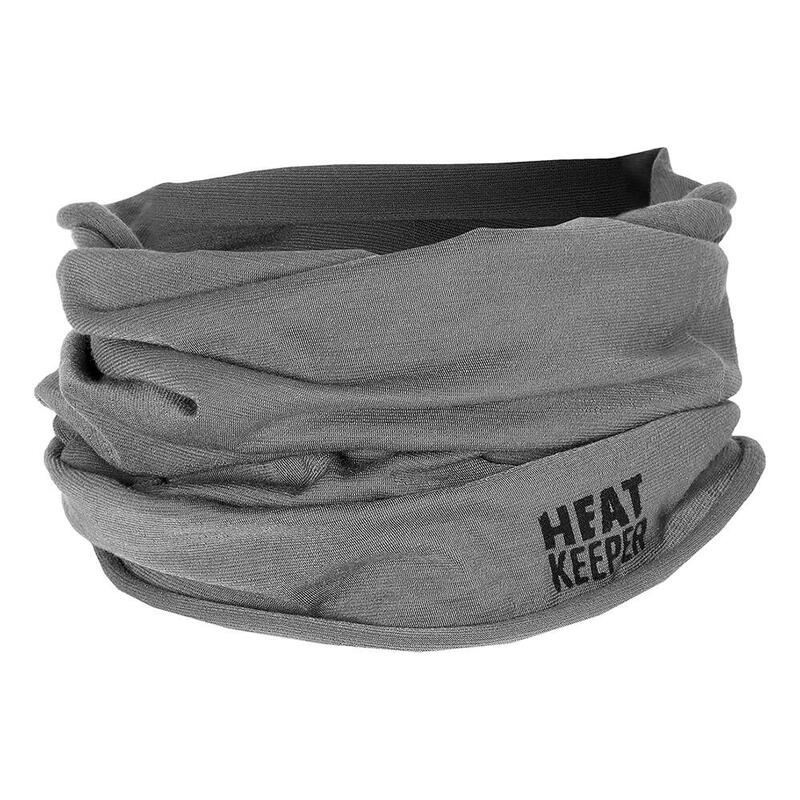 Wielofunkcyjny szalik/ocieplacz na szyję Heat Keeper szary
