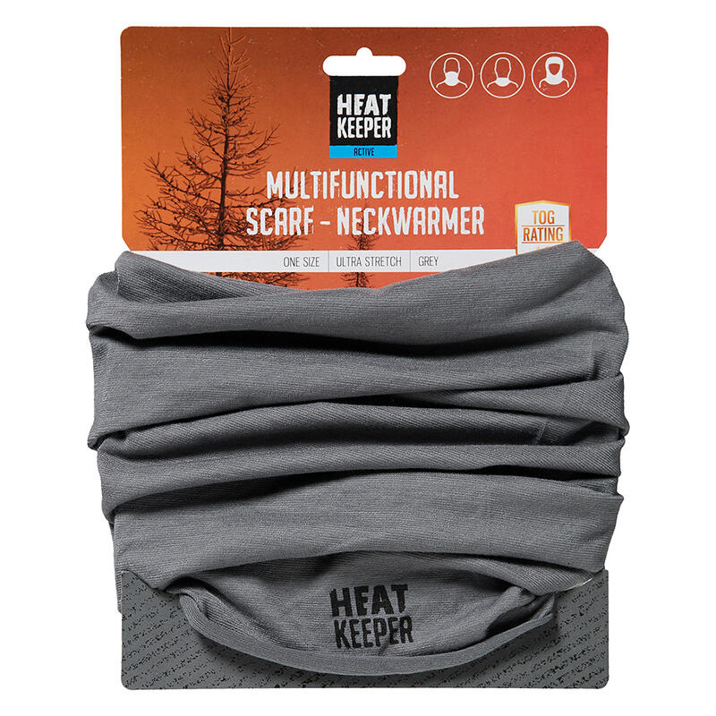 Heat Keeper Multifunctionele Sjaal/Nekwarmer Grijs