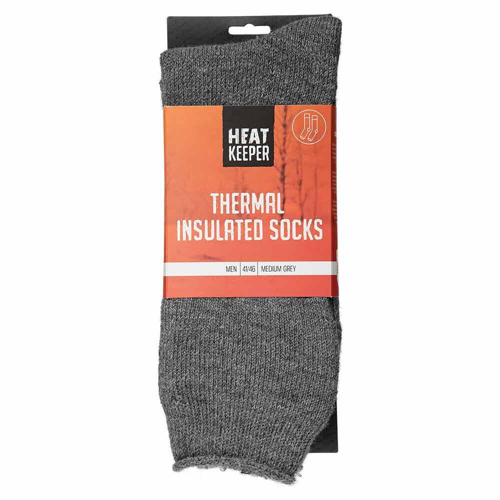 Heat Keeper Hommes Chaussettes thermo-isolantes Grise 4/4