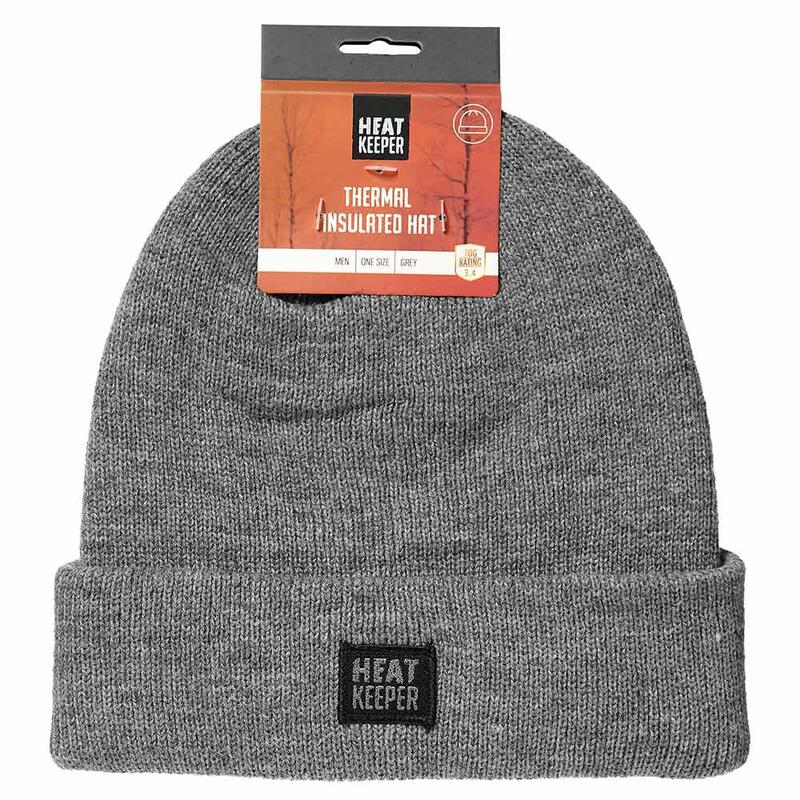 Heat Keeper Hommes bonnet thermo-isolant Wind/Waterproof Grise