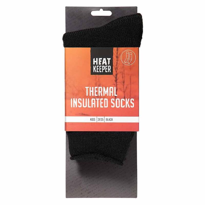 Heat Keeper Enfants chaussettes thermo-isolantes Noir