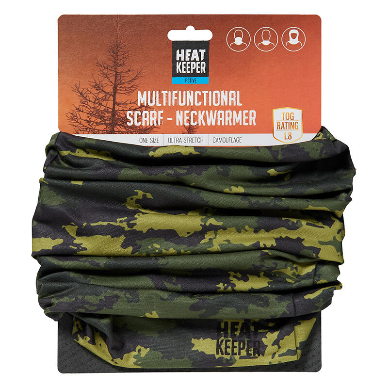 Heat Keeper Multifunctionele Sjaal/Nekwarmer Camouflage