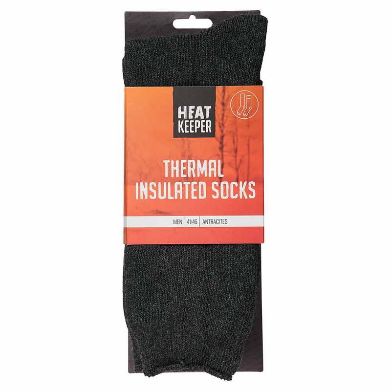 Heat Keeper Hommes Chaussettes thermo-isolantes Anthracite