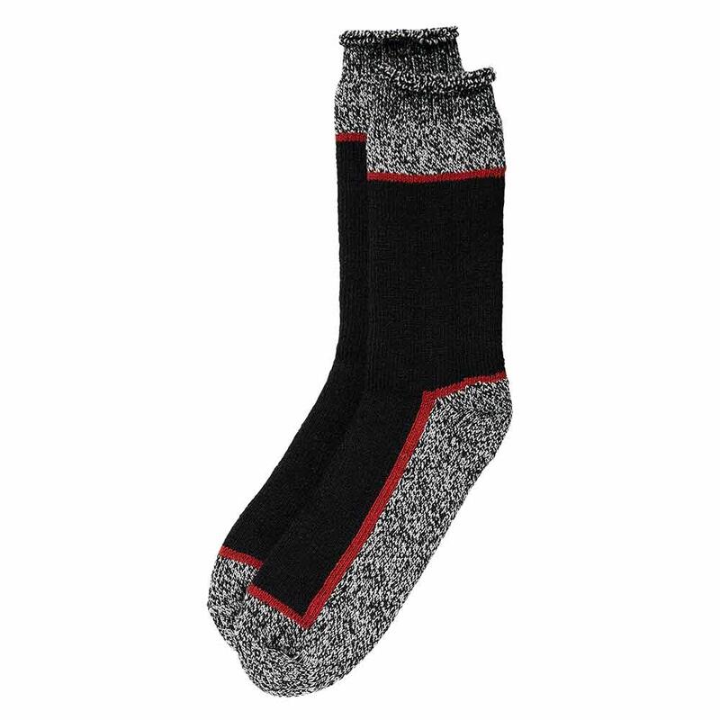 Heat Keeper Hommes chaussettes de travail thermo-isolantes Noir