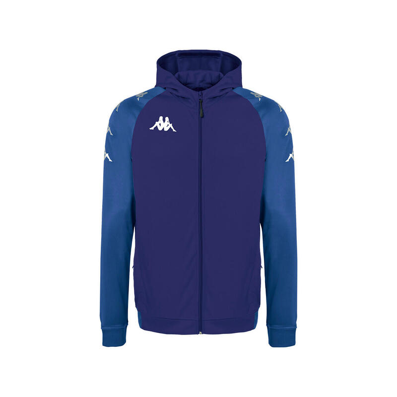 Veste à capuche manches longues homme Tortona bleu
