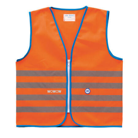 Gilet fluo enfant- Fun Jacket Orange -fermeture éclair