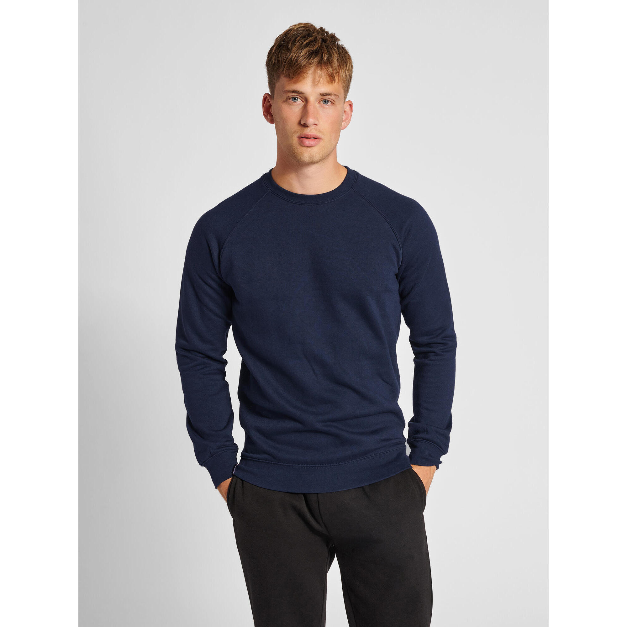 Hummel - Enfiler Sweat-shirt Hmlred Homme Hummel - Sweat-shirt - Bleu - 42 M/l - Decathlon