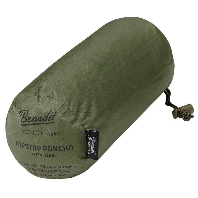 Brandit Ripstop Poncho Olive 3/3