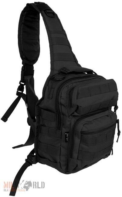 Mil-Tec One Strap Small Assault Pack Black 2/3