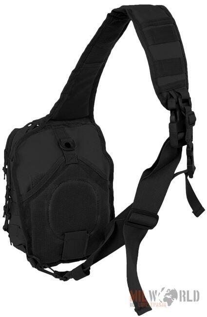 Mil-Tec One Strap Small Assault Pack Black 3/3