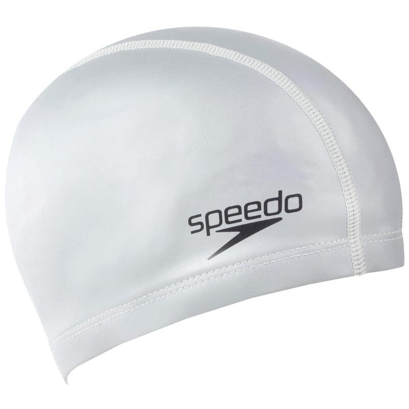ULTRA PACE 矽膠塗層泳帽 - 白色