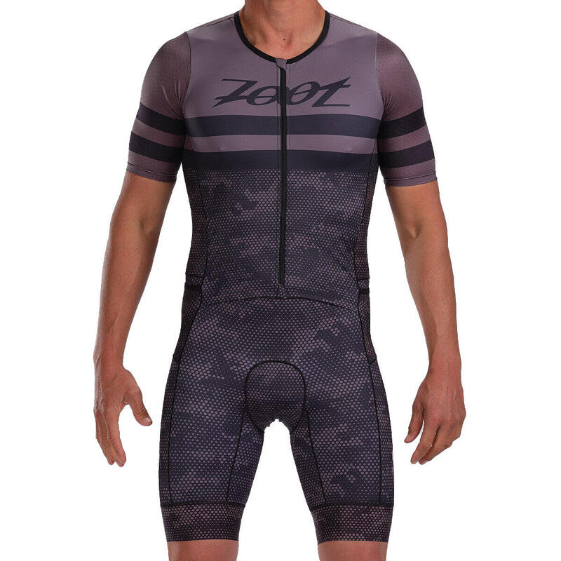 ZOOT Traje de competición LTD Triathlon Aero Full Zip para hombre - Digi Camo -