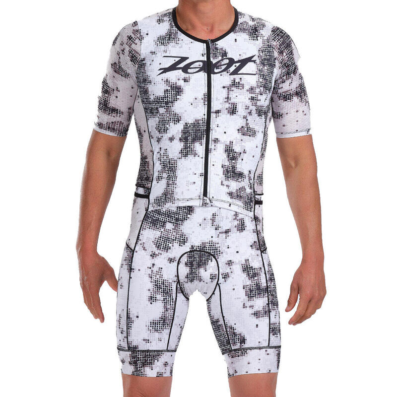 ZOOT Traje de competición LTD Triathlon Aero Full Zip para hombre - Storm -